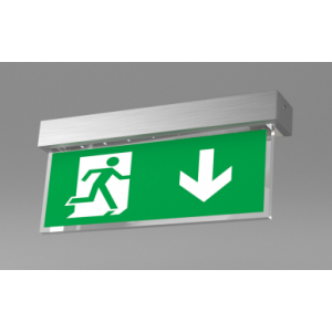 Emergency Lighting X-MPW3M/ST LED Maintained Self Testing Wall Mounted Exit Sign - Down